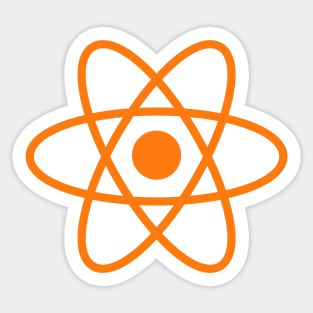 Your Basic Orange Atom Sticker